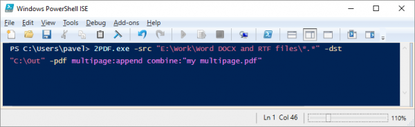 Merge multiple Word and RTF files into one PDF