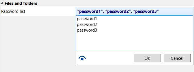 Batch convert password-protected files from command line